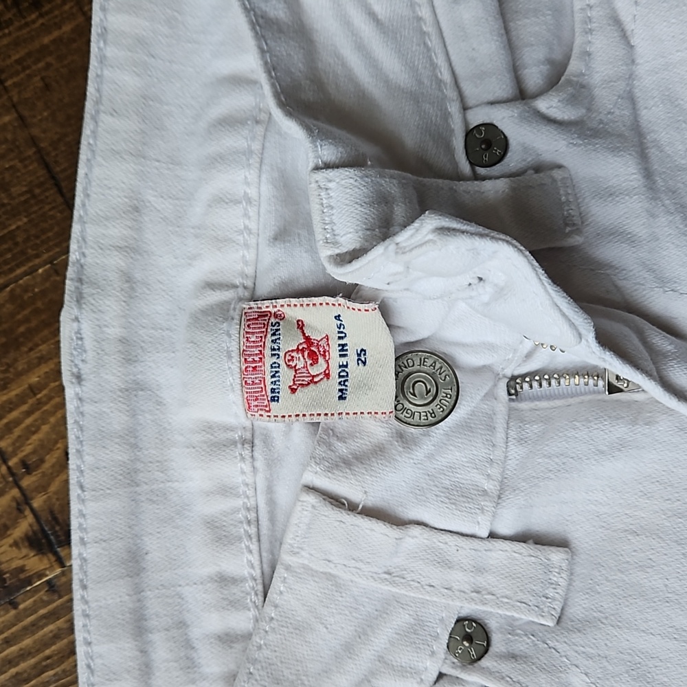 True religion WHITE jeans size 25